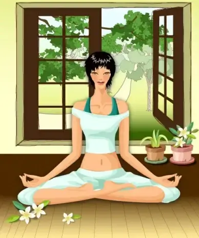 life movement beauty set0 vector