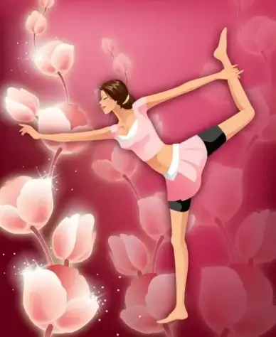 life movement beauty set2 vector