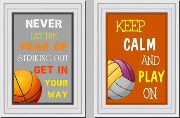 lifestyle banner templates texts balls decor