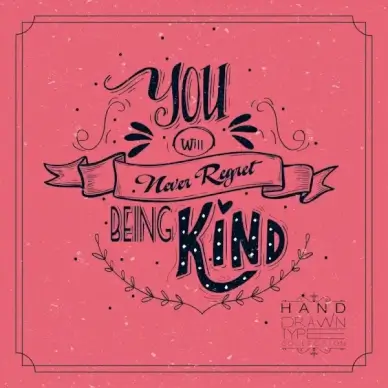 lifestyle poster template retro handdrawn design calligraphic decoration