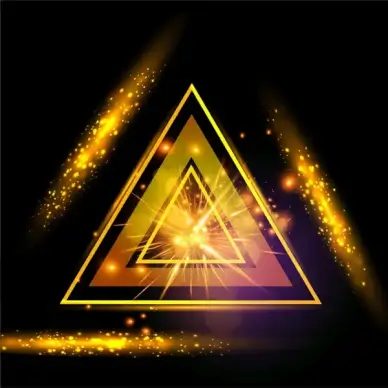 light abstract triangle