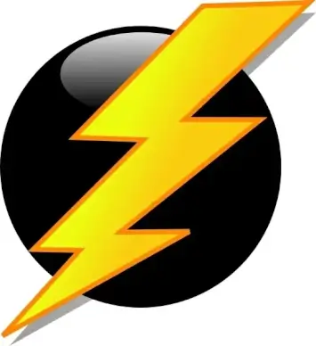 Lightning Icon clip art