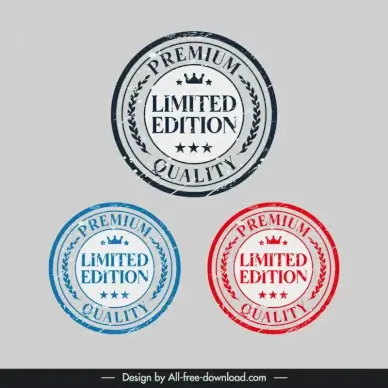 limited edition stamps collection elegant symmetric leaves crown stars
