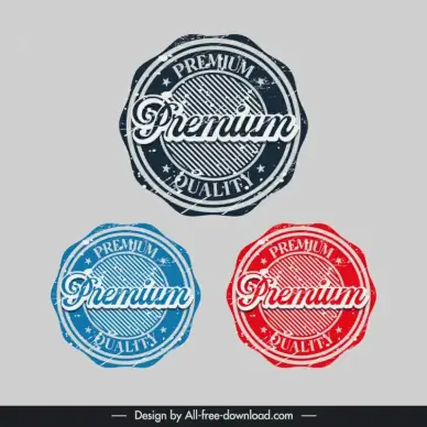 limited edition stamps collection retro flat 