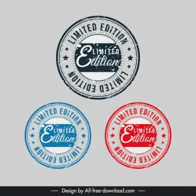limited edition stamps collection symmetric circle