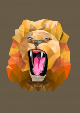 lion face