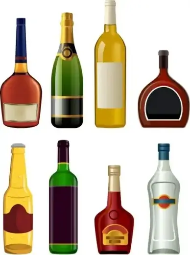 Liquor bottles