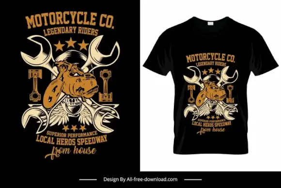 local heroes speedway tshirt template symmetric classical dakr design
