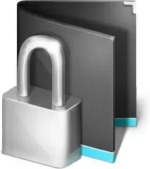Lock black folder