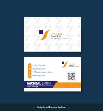 logistics business card template repeating geometry curves