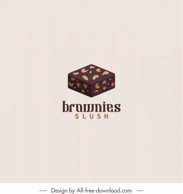 Logo brownie slush chocolate cake 