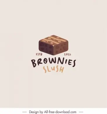 Logo brownie slush chocolate cake 