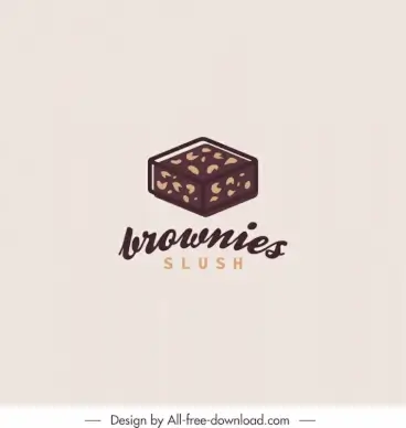 Logo brownie slush chocolate cake 