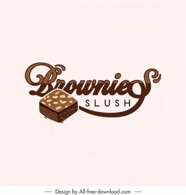 Logo brownie slush chocolate cake 