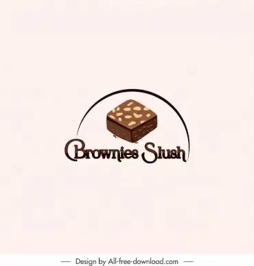 Logo brownie slush chocolate cake 