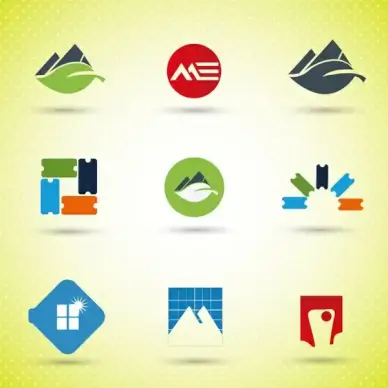 logo design elements illustration with abstract style