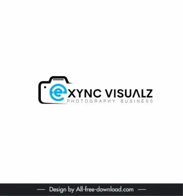 logo design for photography business ceexync visualz template modern flat camera sketch