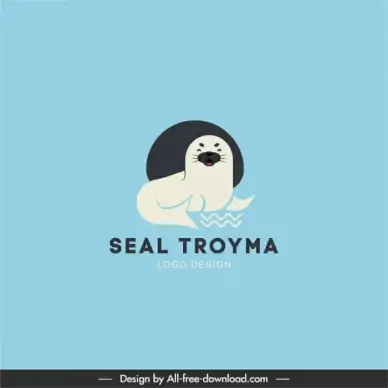 logo template seal animal sketch flat design