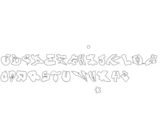 London Graffiti Alphabet