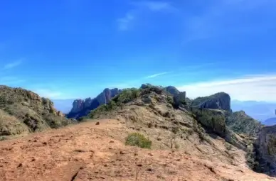 looking at the peak at big bend national park texas