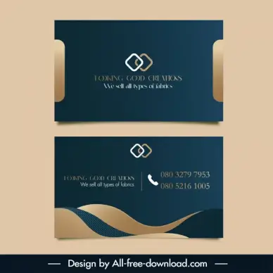 looking good creations business card template elegant luxury geometry curves decor 