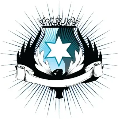 heraldry vector design with elegent style