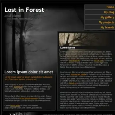 Lost in Forest 1.0 Template
