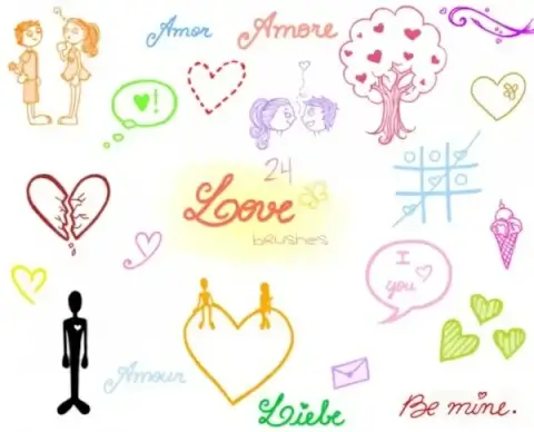 Love Doodles Brush Set