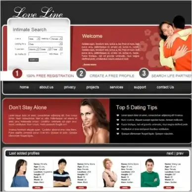 Love Line Template