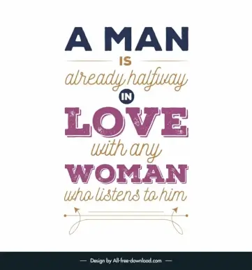 love quotes for her poster template symmetric classical texts arrows decor