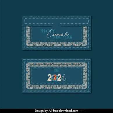 lucky money envelope template dark elegant geometric