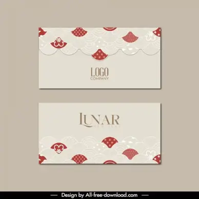 lucky money envelope template elegant classic waves decor