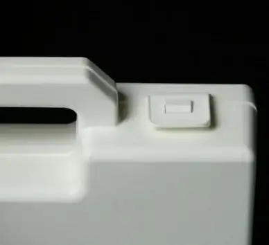 luggage small white