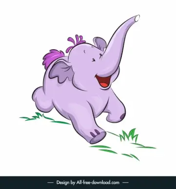 lumpy the heffalump icon in my friends tigger pooh elephant calf sketch cute cartoon design 