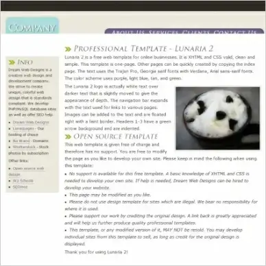 Lunaria 2 Template