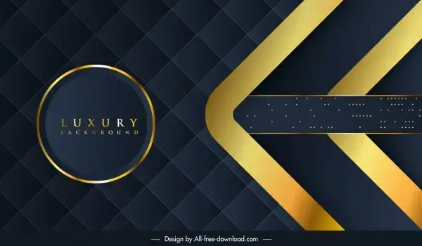 luxury background template circle squares decor dark modern