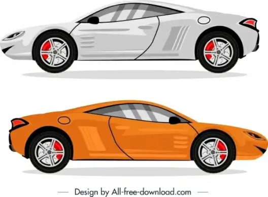 luxury car model advertising white yellow decor