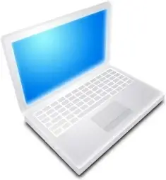 Mac Book White On