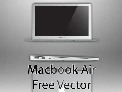 Macbook air free vector