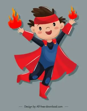 magic kid icon cute cartoon character sketch