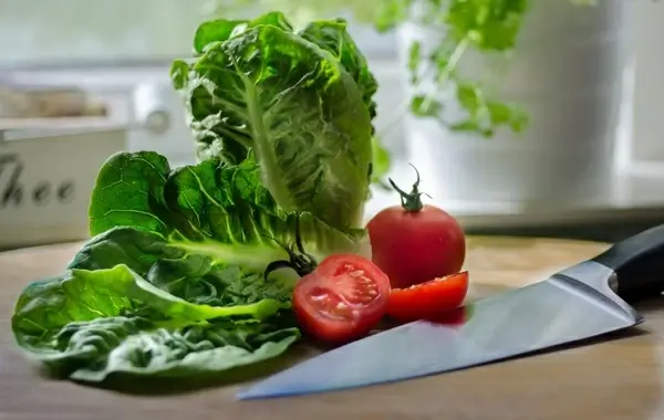 making a salad