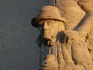 man hat faces