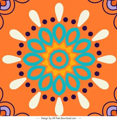mandala pattern template symmetric flat classical decor