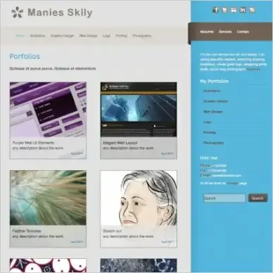 Manies Skily Template