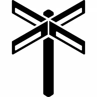 map sign post icon 3d black white outline
