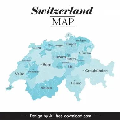 map switzerland backdrop template flat sketc 