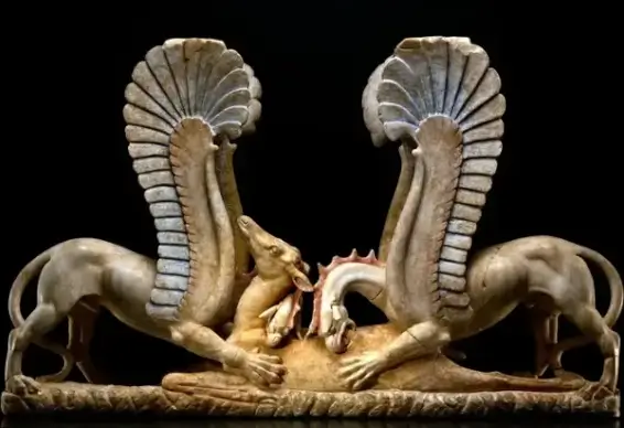 marble trapezophoros ancient greek