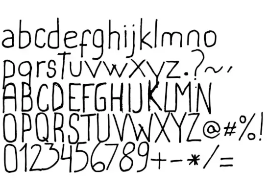 Marivi handwriting