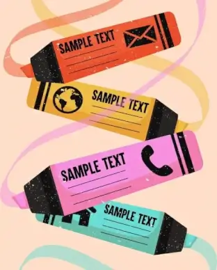 marker pens background colorful classical curved strokes decor