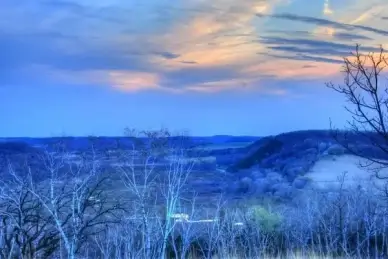 marsh at dusk on the ice age trail wisconsin